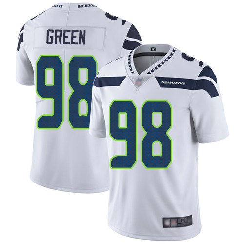 Seattle Seahawks Limited White Men Rasheem Green Road Jersey NFL Football #98 Vapor Untouchable